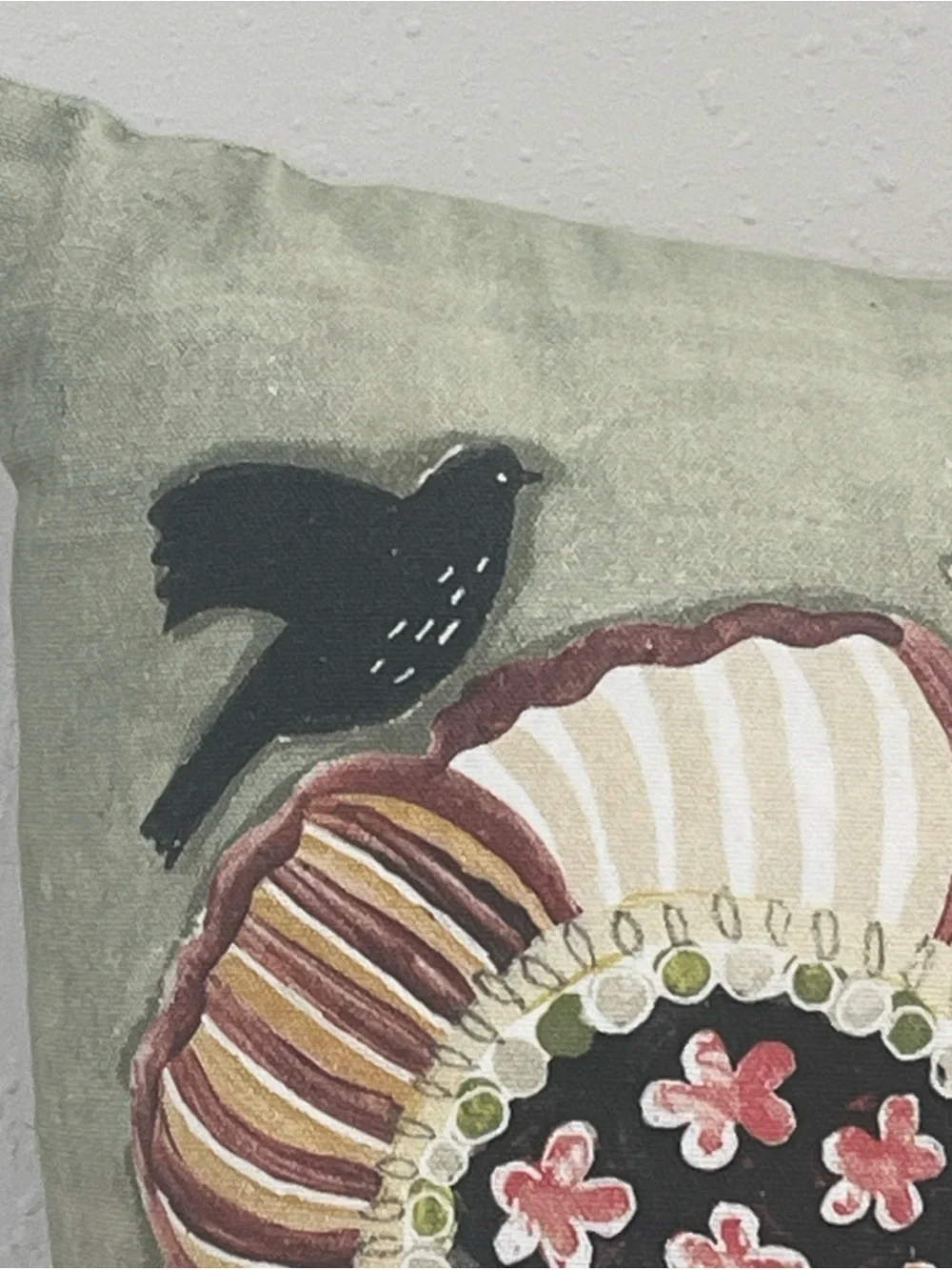 Primitives by Kathy Floral Accent Pillow what a wonderful world